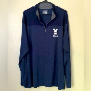 Yale University Men’s UA 3/4 Zip Long Sleeve 2XL Navy